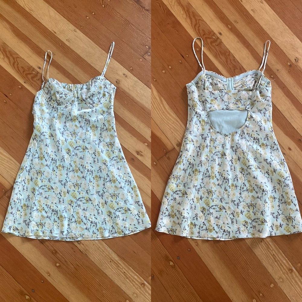 Cotton‎ Candy LA Floral Spaghetti Strap Slip Dress Small